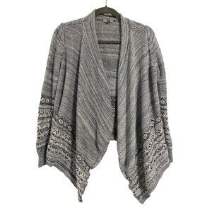 Mavi Hooler Gray Open Front Drape Cardigan‎ Size S
